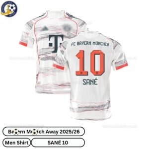 Bay^_^rn Away Men Football Shirt 2025_26 – SANÉ 10